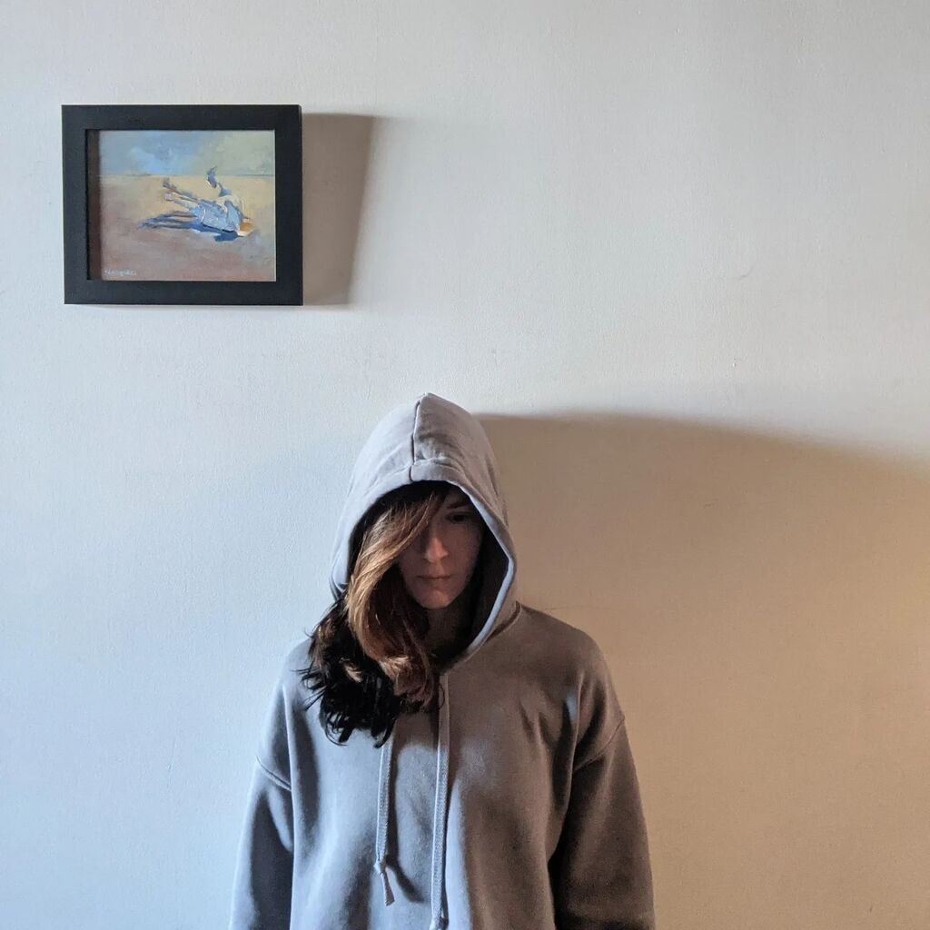 oustcat's tweet photo. It was fun to play with creating the composition for this self-portrait (of sorts). There was a mood and emotion I wanted to capture, and these photos show me trying to figure it out.

Irresolute. Contact @abendgallery for purchasing details. https://t.co/MRhK3JZAh4 https://t.co/cScm8EJpIq