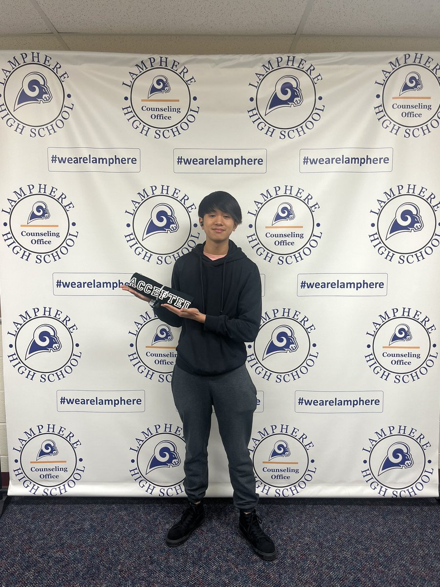 Congratulations to our 
Lamphere high school Senior Andrew
on his acceptance to 
<a href="/michigantech/">Michigan Tech</a> 
Awesome Job Andrew!
<a href="/EdmonsonLions/">Edmonson Elementary | The Lamphere Schools</a>—><a href="/PagePanthers/">John Page Middle School | The Lamphere Schools</a> —-> <a href="/LamphereHS/">Lamphere High School | The Lamphere Schools</a> 
#wearelamphere