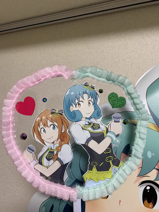 SSAでdecided聞きたいという気持ちでまた性懲りも無くうちわを作りました 頼むぞ〜〜 #imas_ml_10th 