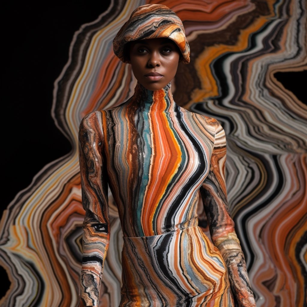 geode dreams AI Fashion collection by Sierra