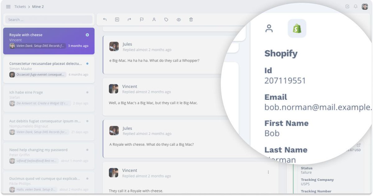 helpspace's tweet photo. HelpSpace now seamlessly integrates with Shopify, so you can effortlessly assist your customers by seeing what they've purchased and their shipping status. ποΈπ» #CustomerSupport #Shopify #HelpSpace https://t.co/roY8Vec0t2