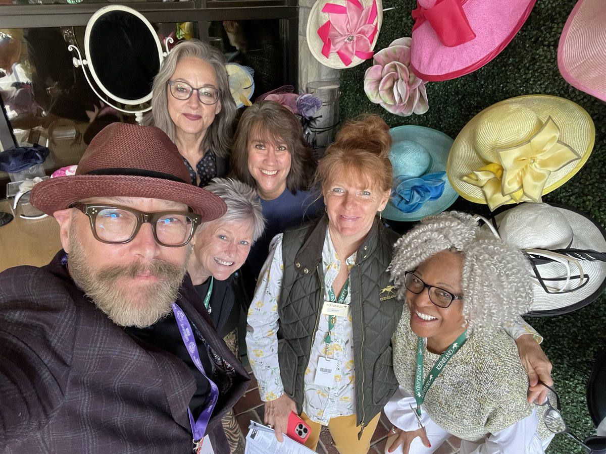 camhatsNYC's tweet photo. I am here today and Saturday @ShopKeeneland @keenelandracing #MillinersCorner with the lovely staff! Stop by! https://t.co/6hVlQNKPPd