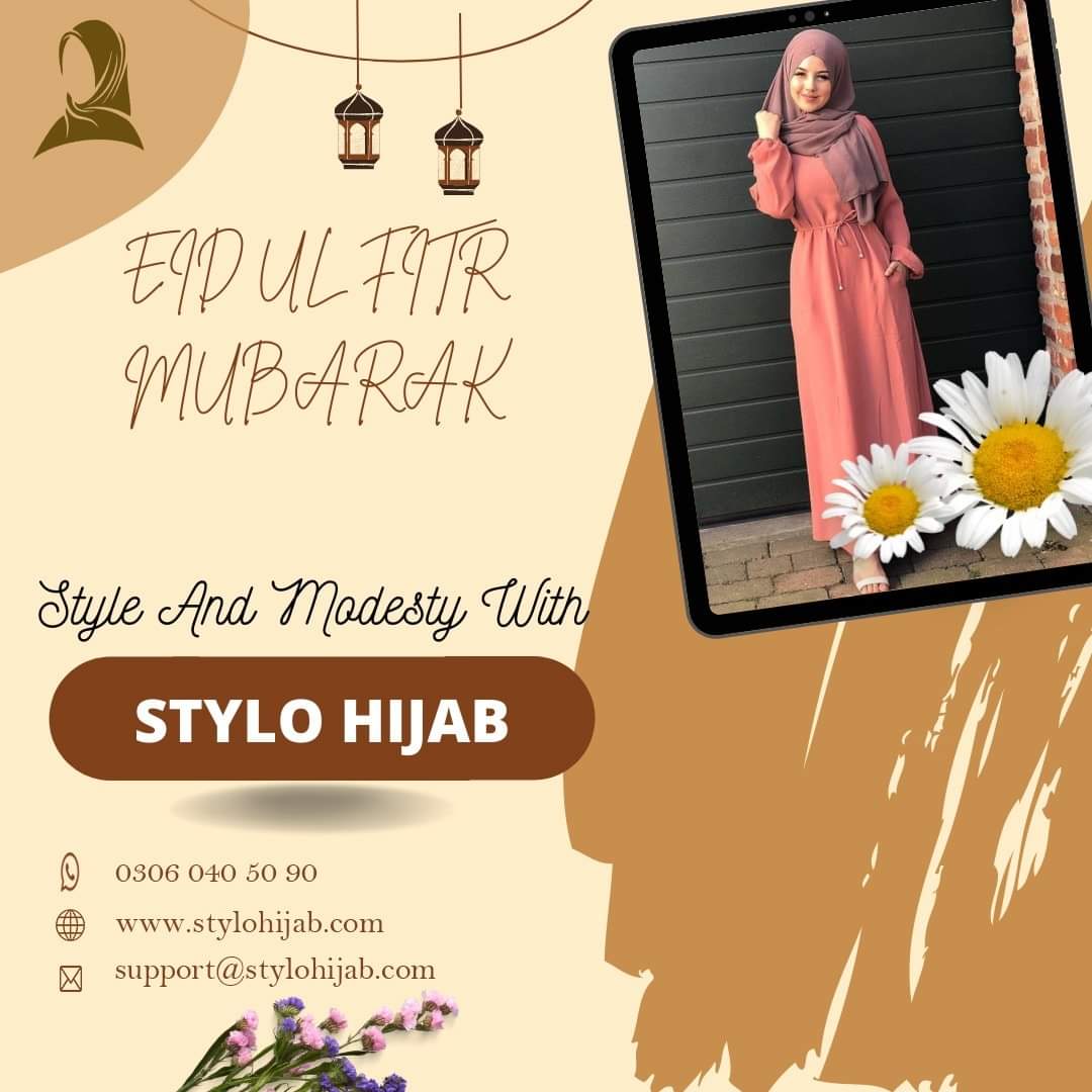 StyloHijab's tweet image. آپ کو عید الفطر کی مبارکباد!
 اللہ تعالی آپ کو اپنے رحمتوں سے نوازے اور آپ کے گھر والوں کو خوشیوں سے بھر دے۔ آپ کی دعائوں کی توقع کرتے ہیں۔"

#hijabfashion #modestfashion #muslimahstyle #hijabstyle #hijabista #modestclothing #hijabi #muslimfashion #hijabchic #modestwear