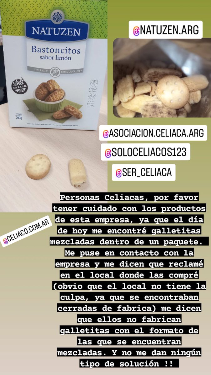 Gaby_ACs's tweet photo. La experiencia de una amiga.
@NatuzenL @celiaco @UnCeliacoMas @DerechosCeliaco @DNDConsumidor https://t.co/vcUwLHzuEQ