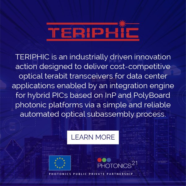 teriphic_eu's tweet photo. 👉🏽Learn about TERIPHIC project. 👩🏽‍💻Visit our website 🔗https://t.co/Y0IHrgQFMk
 
@Photonics21 #PhotonicsEU #Photonics #EU_H2020 #photonics #H2020 #EUfunded 
@HorizonEU https://t.co/IVp2SRjUFw