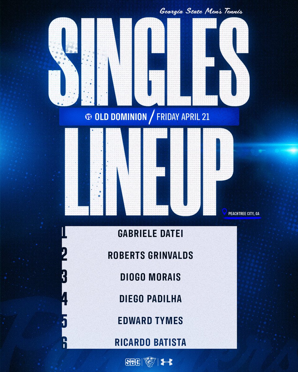 GSUMTennis's tweet photo. 𝘚𝘦𝘮𝘪𝘧𝘪𝘯𝘢𝘭𝘴 𝘴𝘪𝘯𝘨𝘭𝘦𝘴 𝘭𝘪𝘯𝘦𝘶𝘱 

📺 https://t.co/001d1FWQKs
📊 https://t.co/1cpOO859nd

#OurCity | #MoreToCome https://t.co/YCA9nLcTvl