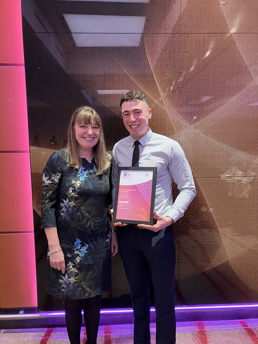 Well done to Joe Cox, Claire Madsen and the Cardiff &amp; Vale Rehab team for their nominations and wins at the AHAwards today! Brilliant work #nhswales #AHPs <a href="/PTHBhealth/">Powys Teaching Health Board</a> <a href="/AHAwards/">AHAwards💙</a>