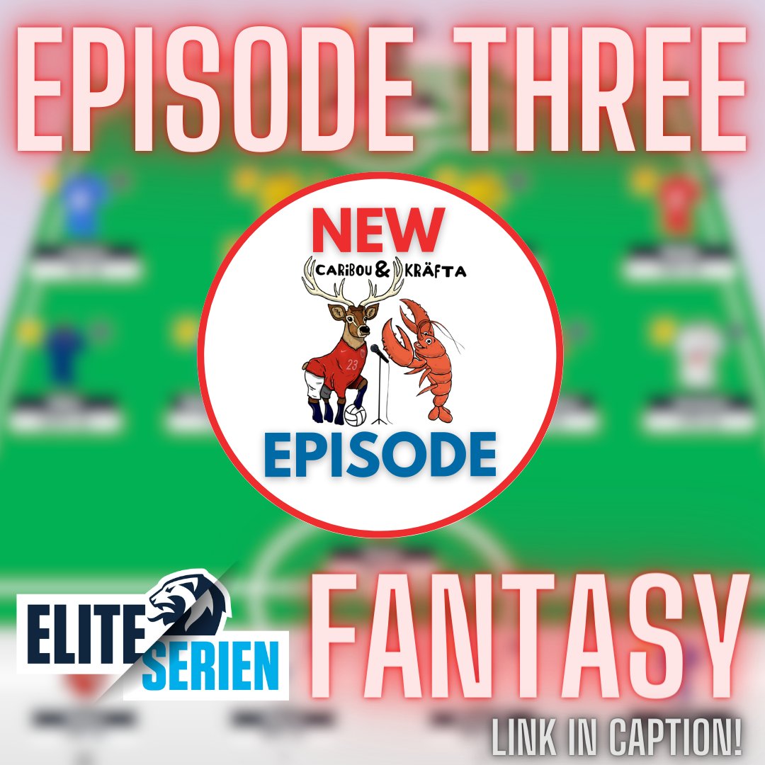 ALL <a href="/CaribouKraftPOD/">Caribou & Kräfta: Scandinavian Football Podcast🎙️</a> eps. are OUT NOW!

🇳🇴 #Eliteserien #EliteserienFantasy
• How did DGW2 go for us? 🫣
• Are we Pellegrino-less? 
• DGW4 set-up begins!
• ALL the leading stats ahead of GW3!
• <a href="/ReindeerHotdog/">CC Blyth</a>'s top fix. &amp; picks!

LISTEN NOW! 🔮
🎧 open.spotify.com/episode/5aLxLn…