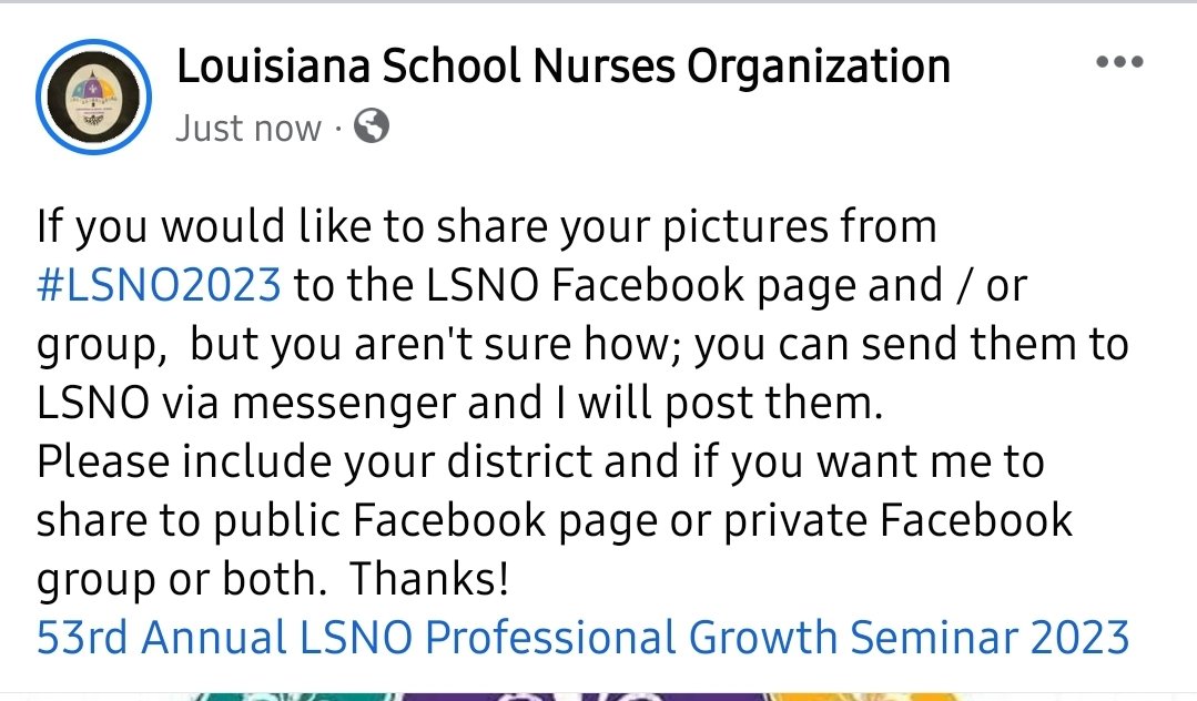 Louisiana School Nurse Organization tweet media