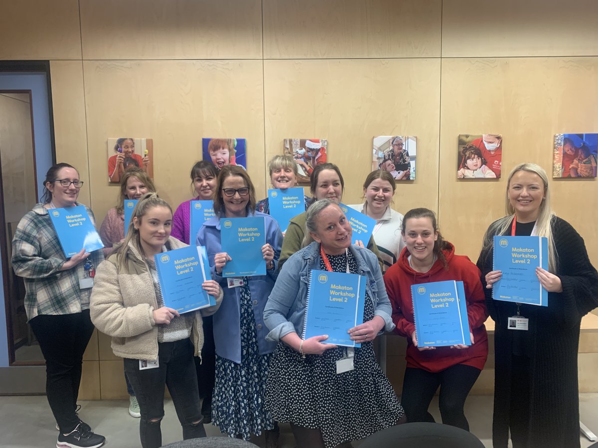 NoahsArkHospice's tweet image. Bringing Makaton to Noah’s Ark! 🙌👏👋

Both members of the care and non-care teams completed Makaton Level 1 &amp;amp; 2 training in March, where they learned over 250 signs and symbols!
 
Read more about Makaton at Noah's Ark here:
 ow.ly/savA50NP5lo

#childrenshospice #makaton
