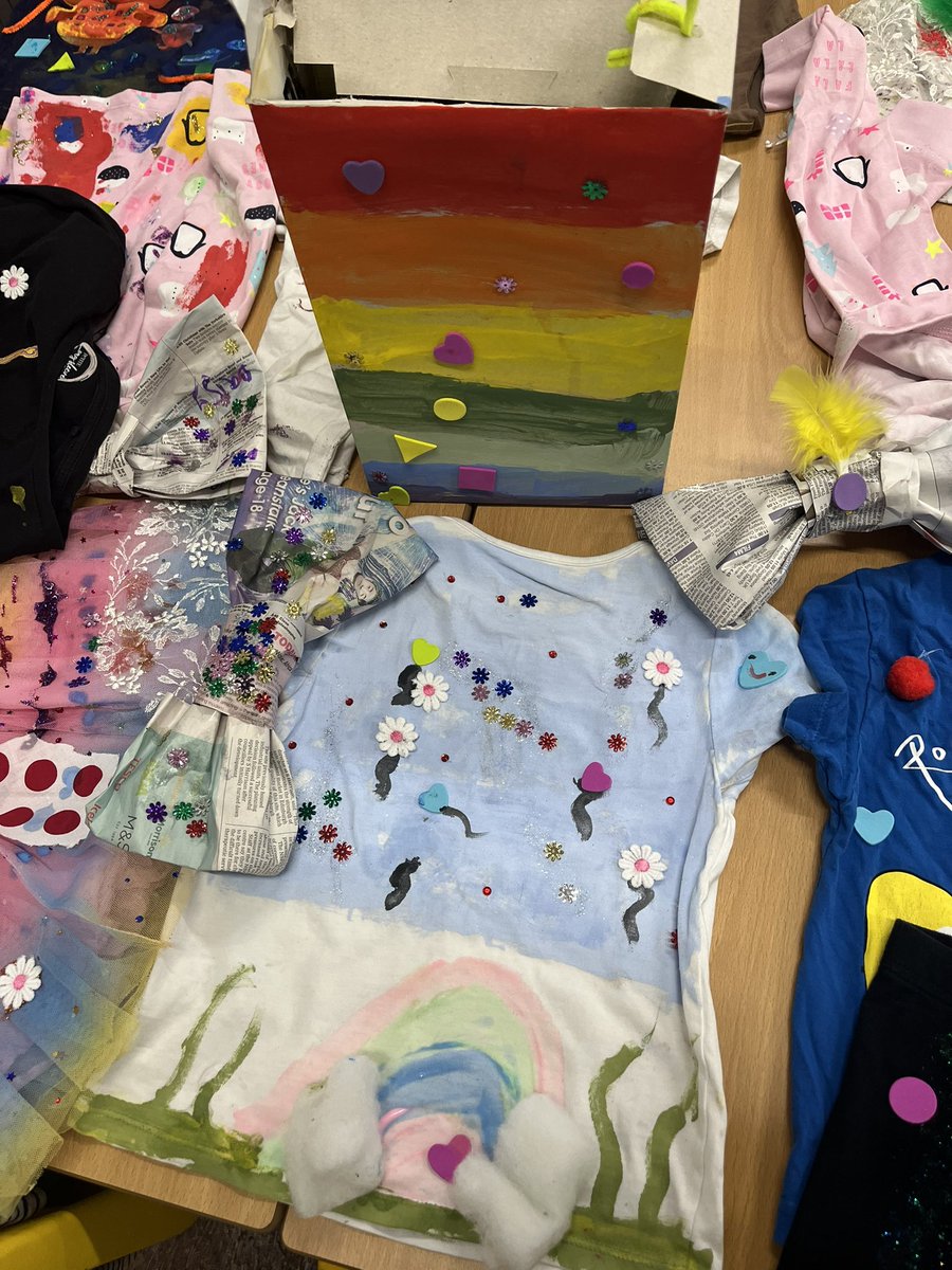 Upcycling fun! We are looking forward to our fashion show next week! #EarthDay2023 #FishergateDT
