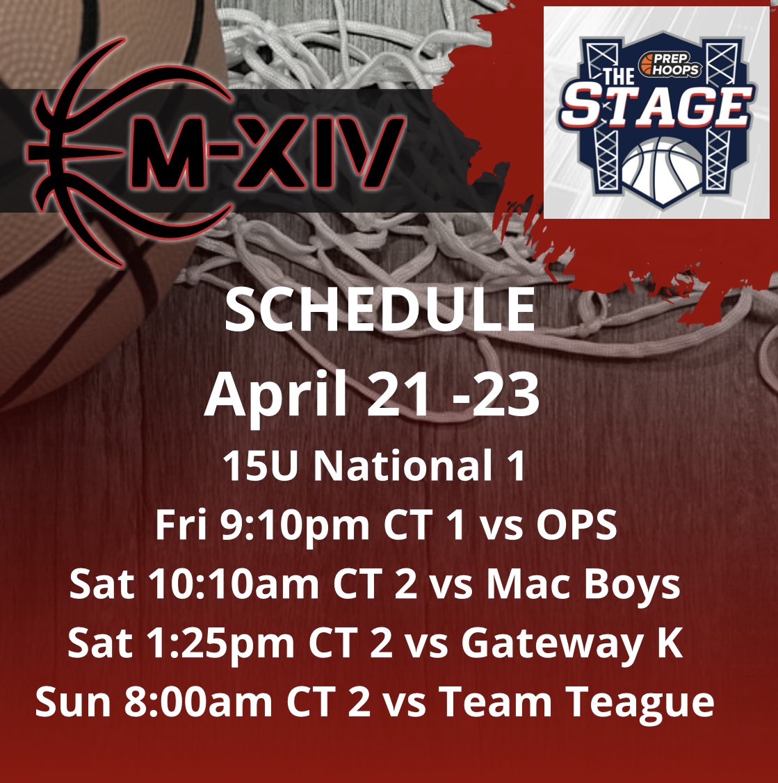 Team M-XIV High School Boys (@m14_hs_boys) on Twitter photo 15U National 1 Team Schedule this weekend in Indy !
<a href="/PrepHoops/">Prep Hoops π</a> 
#Repthe14 15U National 1 Team Schedule this weekend in Indy !
<a href="/PrepHoops/">Prep Hoops π</a> 
#Repthe14