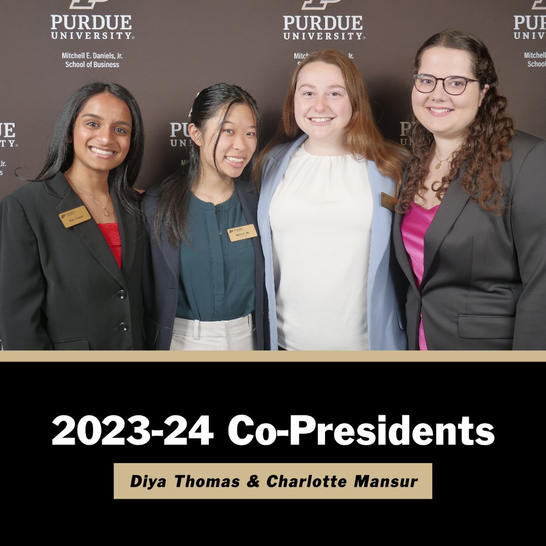 Brock-Wilson Center for Women in Management (@brockwilsonctr) on Twitter photo Our final Ambassador Highlight features our amazing Co-Presidents, Michelle Wu and Erin Brown! The duo took on the role of establishing the BWC's very first committee system and transformed the Center into an ever-growing community of women leaders in business!
<a href="/PurdueBusiness/">Purdue Daniels School of Business</a> Our final Ambassador Highlight features our amazing Co-Presidents, Michelle Wu and Erin Brown! The duo took on the role of establishing the BWC's very first committee system and transformed the Center into an ever-growing community of women leaders in business!
<a href="/PurdueBusiness/">Purdue Daniels School of Business</a>