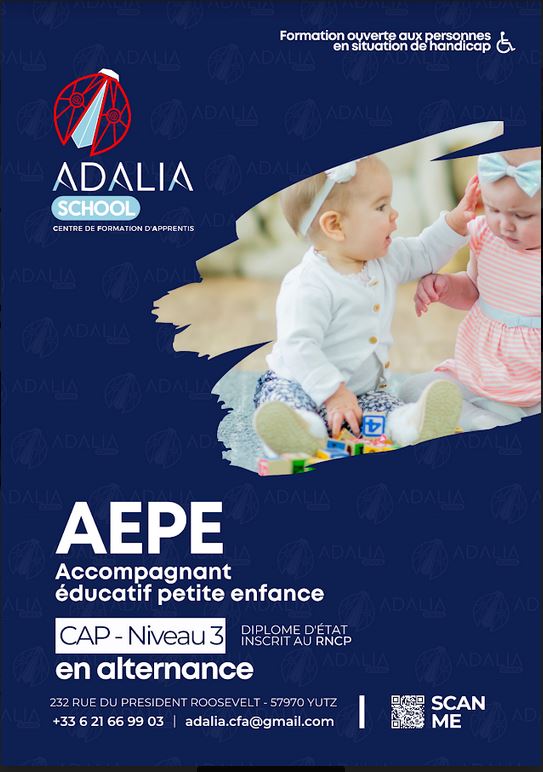 MLNM_th's tweet photo. Le centre de Formation pour Apprentis ADALIA SCHOOL ouvre ses portes Venez à la Mission Locale le Mercredi 10 mai 2023 13h30 - Mission Locale pour recruter de futurs apprentis dans les domaines cités ci dessous... https://t.co/2yxu7cN0KZ