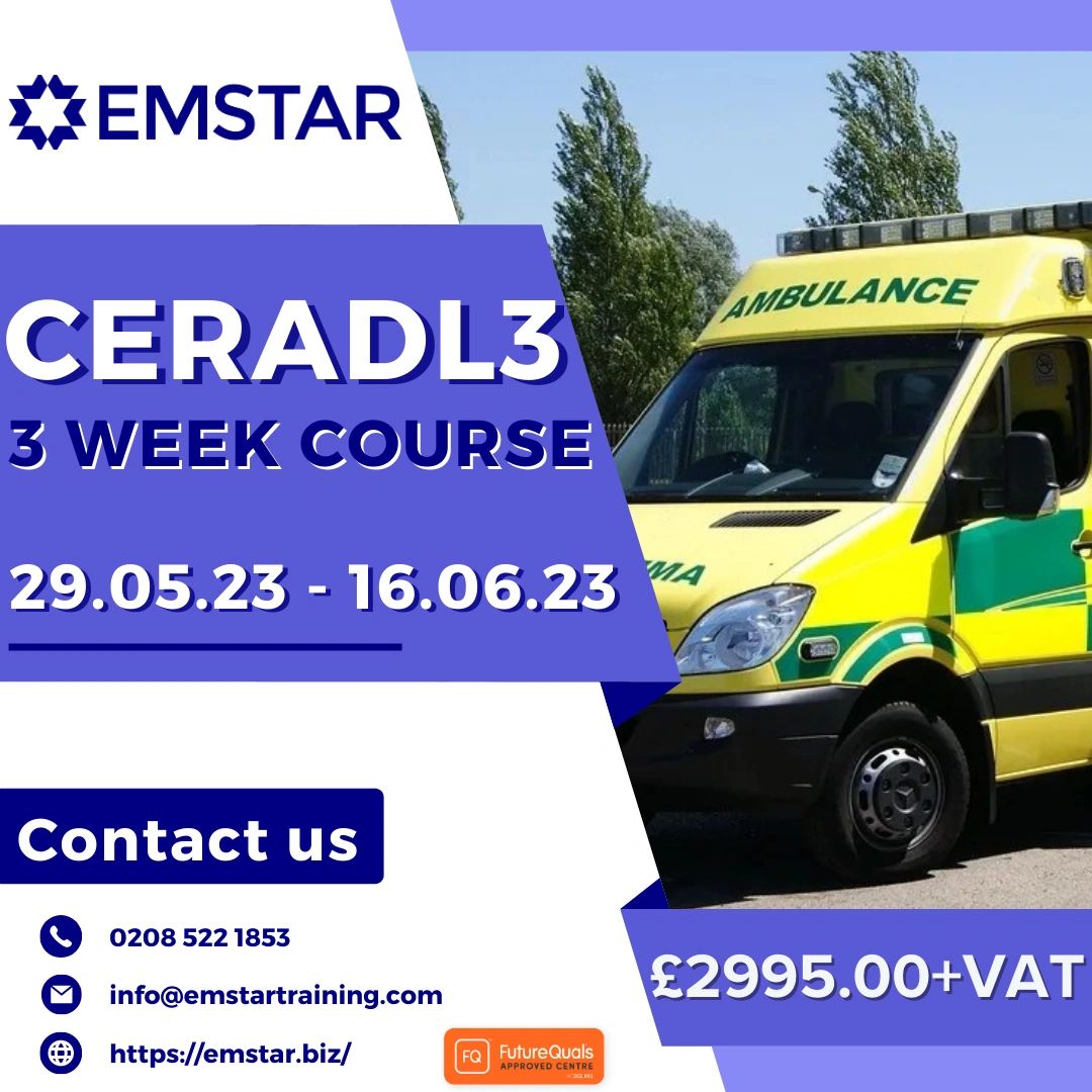 EmstarUK's tweet photo. Our Upcoming CERAD course
29.05.23 – 16.06.23 
 • Delivered in just 3 weeks
 • Only £2,995+VAT
 • Available at our training centre in Horley, Surrey https://t.co/IyNAa7P50C