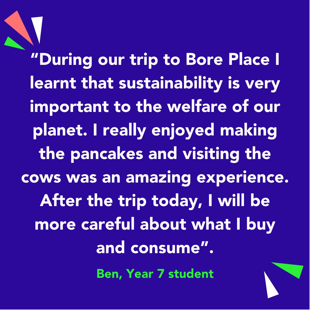 What a wonderful testimonial from a Year 7 student who has participated in environmental and food focused activities at Bore Place. Help us reach our target of £10,000 <a href="/BigGive/">Big Give</a> You are Nature – youth environmental champions (biggive.org)