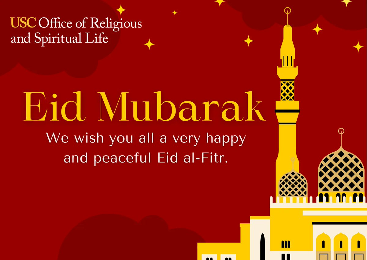 Eid Mubarak! Blessings Trojans.