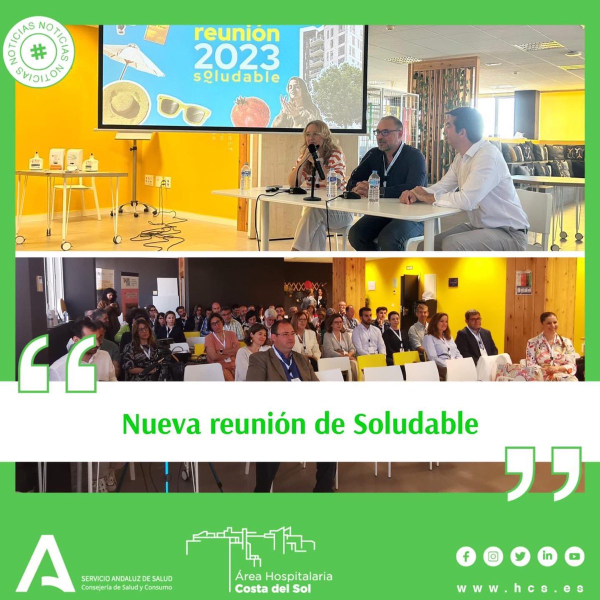 ASCostadelSol's tweet photo. #Noticia ☀️ ‘Soludable’ establece los estándares de calidad y seguridad en fotoprotección de cremas, gafas de sol, ropa, complementos nutricionales, herramientas educativas y arquitectura.

🌐 https://t.co/swv7kVaeeO
…
#investigación #Salud #SAS #CentrosConCorazón #Soludable https://t.co/Hx9MgkJu9d