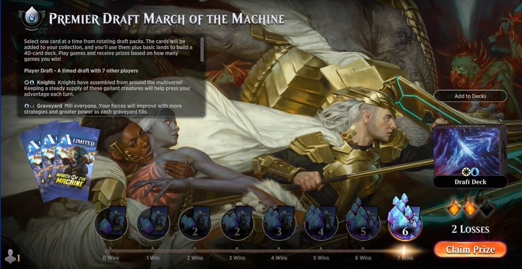 tokeimawari's tweet photo. My 1st #MTGA #MTGMachine #PremierDraft
Deck: WU Convoke
Record: 7-2
Incubate and convoke are a good combination. It works like flash deck
Since MOM has just started, almost players didn't take care convoke tricks and bounces. It won't work well sooner or later
@fireshoes https://t.co/YH0IDBFoMc