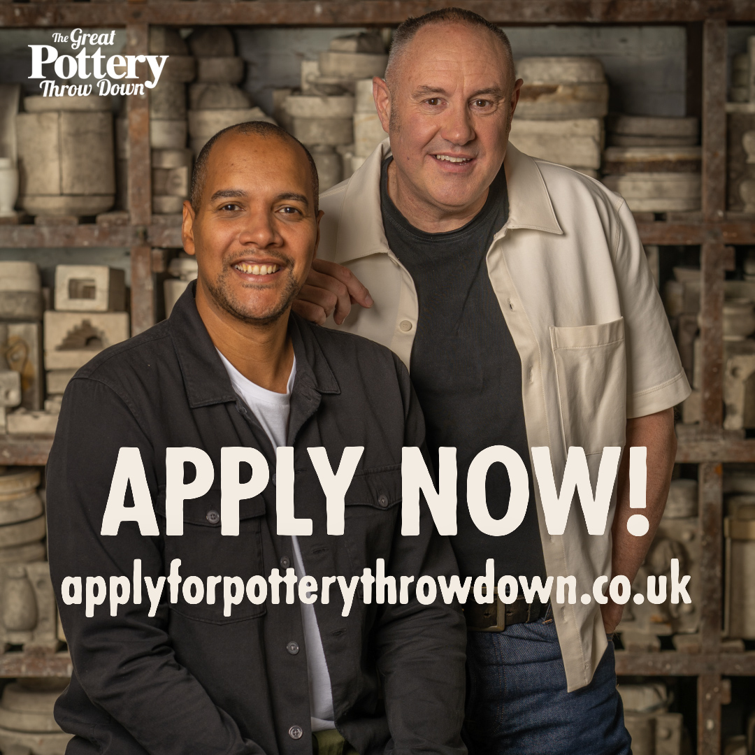 RT <a href="/OfficialCastMe/">Cast Me</a> 
The Great Pottery Throw Down is looking for home potters, don't delay apply today! Apps close Tues May 2nd. Applying here:  pottery.take-part.co.uk

#pottery #potterythrowdown #homepotters #homepottery #ceramics #potterywheel #potterystudio #potteryaddict