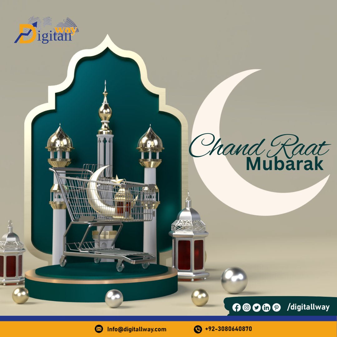 Wish you a blessed and joyous Chand Raat. 

#ChandRaatMubarak #EidMubarak #Digitallway