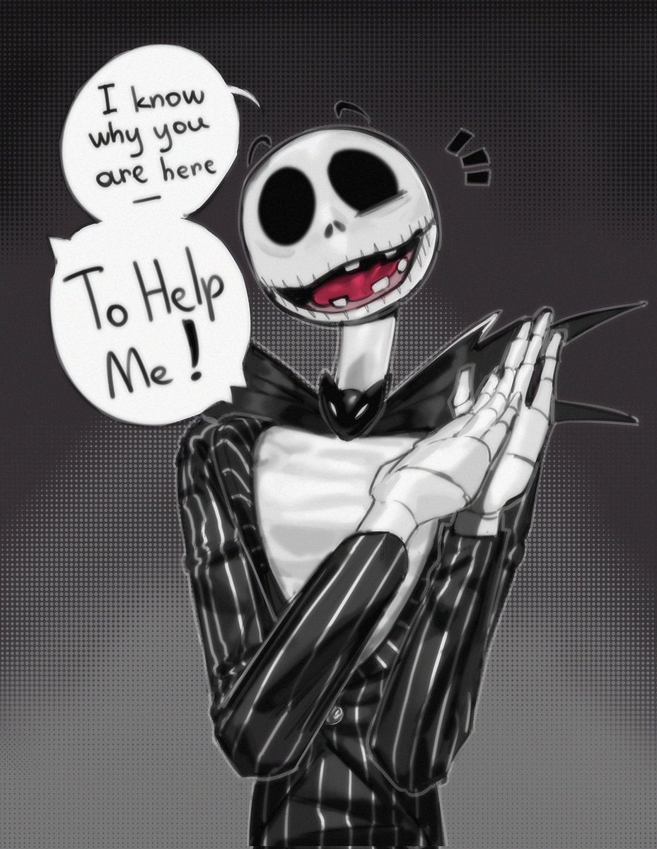 1kogito1's tweet photo. Literally eating bones of Jack Skellington 😀⁉️ https://t.co/ScQmK37WPE