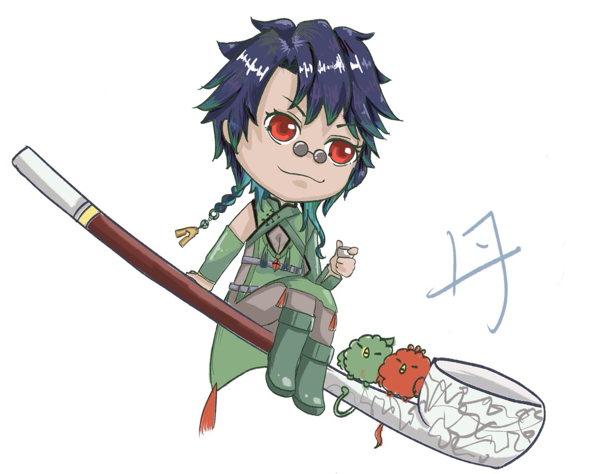 RuruGo521's tweet photo. 45day  【藥師寺 丹】            

上次在PLAY ONE有機會跟丹聊到天
真的是很好聊也很有趣，
而且我一直搞錯叫人家寺丹> " <

覺得丹在斯文的外表下有著猖狂的笑聲���的很反差

#丹粒來畫符 #VT100Day推 #小茹 https://t.co/jswEuRfQqc