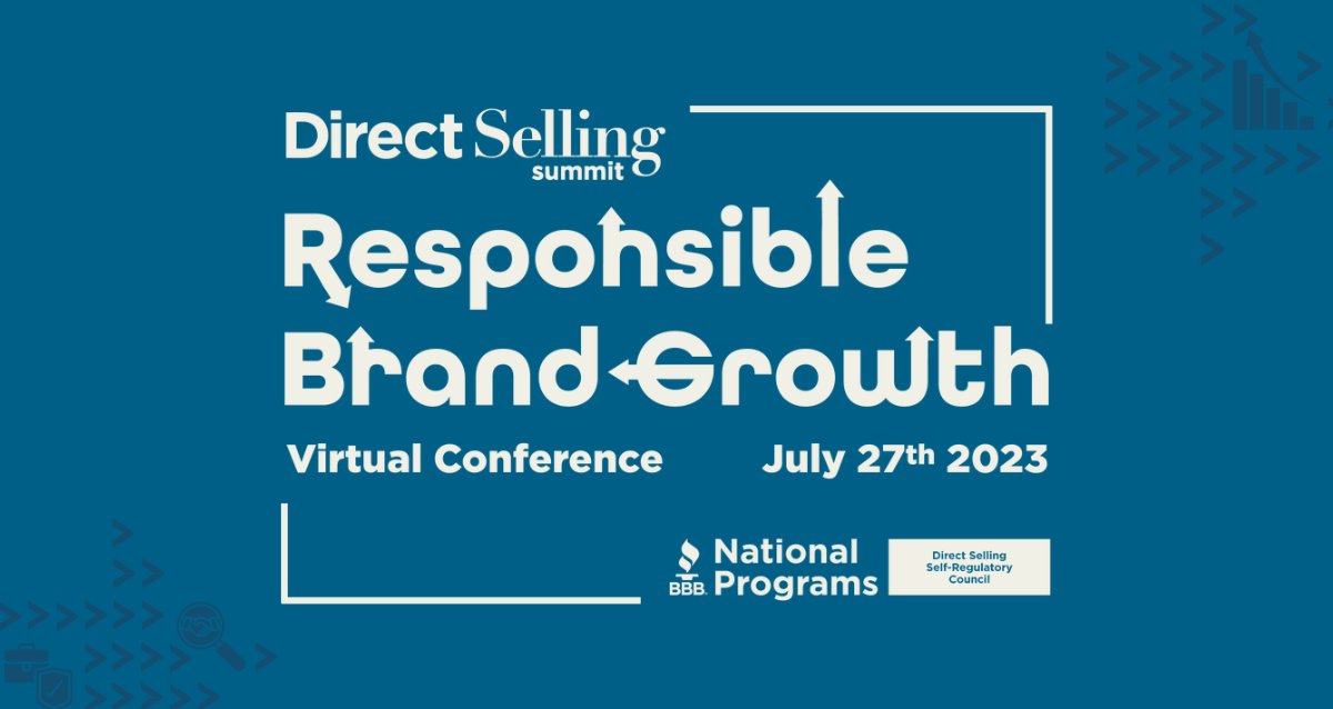BBB_NtlPrograms's tweet image. The 2023 Direct Selling Summit, a half-day virtual event taking place on Thursday, July 27, 2023, provides attendees with an inside look at how social media and digital advertising are monitored for truth and transparency. 

Register today: hubs.la/Q01Mn2Ql0

#DSS2023