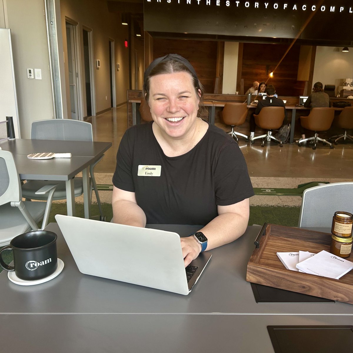 meetatroam's tweet photo. Say 👋👋👋 to Grandscape's Meeting Coordinator, Emily. Once you book a meeting at our Dallas location, Emily will help you plan everything from room setup and A/V to catering and surprises for your team! https://t.co/7tdKUg7QlT