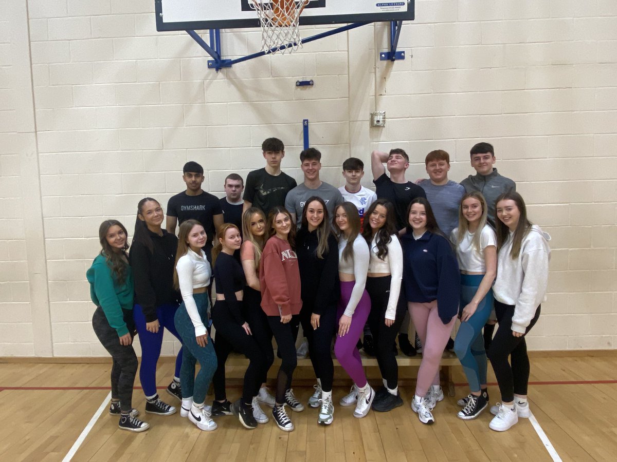 Can’t believe it was the last lesson today with my first Higher class 🥹 I’ve had the pleasure of teaching most of these guys through their National and now Higher PE, and I’ve loved it all. So proud of their hard work, and only one more weekend before their exam on Monday 🤞🏼💙