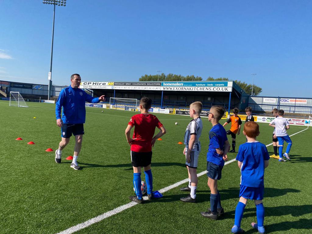 neilly1981's tweet photo. Had the @KillowenPS Doherty Cup team in for a session this morn at @ColeraineFC. Well done boys https://t.co/L0XimcZydz