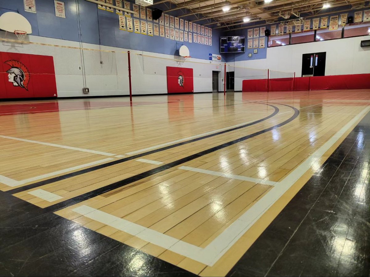 RDPCAthletics's tweet photo. 12 schools, 220 athletes, 400 round robin games. 

The Zone 11 Badminton Championships are ready to get underway! 

Stop by R.D. Parker today and tomorrow to cheer on our JV and SV student-athletes, as they begin their quest for a spot at Provincials!

#RDPCPride https://t.co/FbHpt0t3my