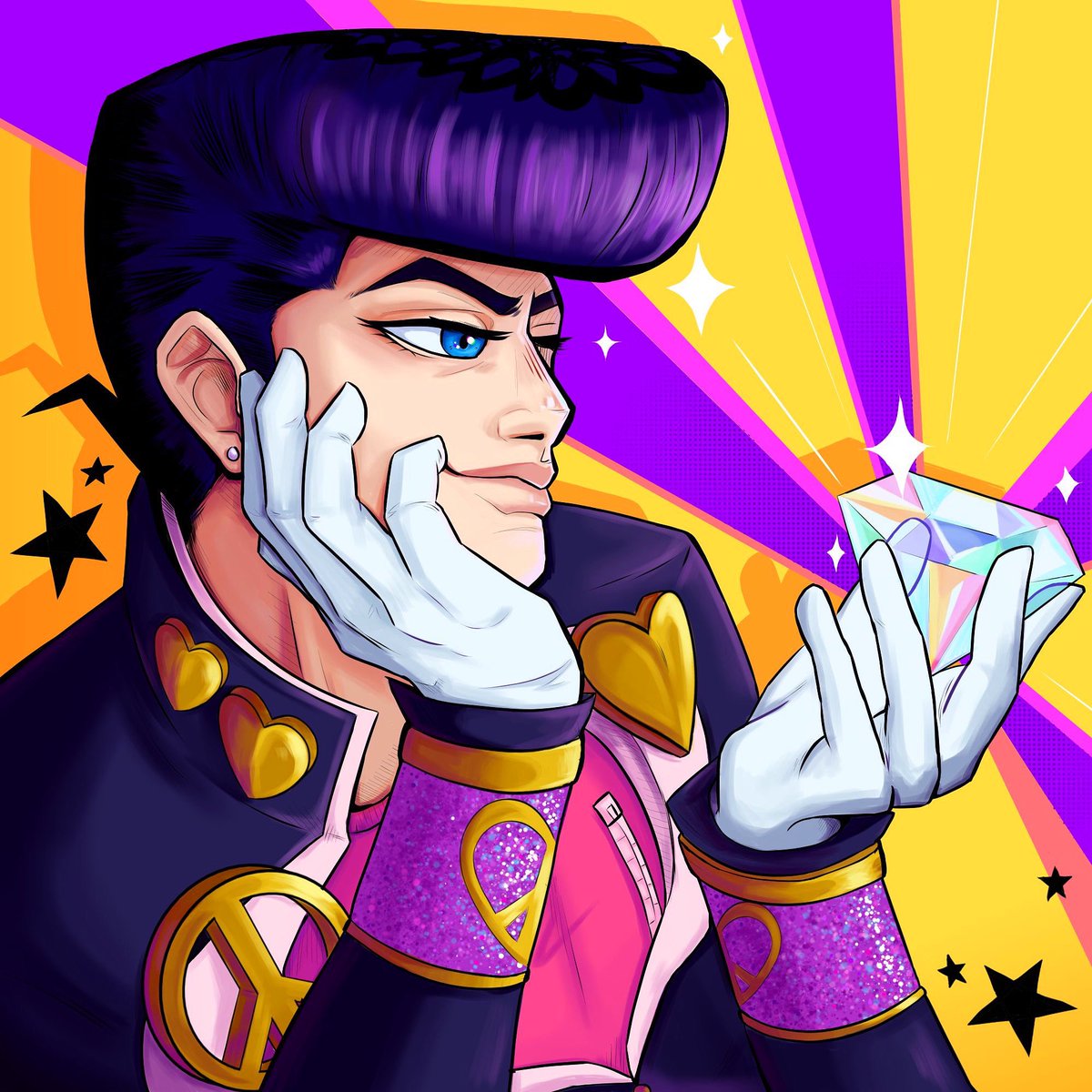 clay_gee_'s tweet photo. Shine On You Crazy Diamond 
#JJBA https://t.co/m4aRkemSaM