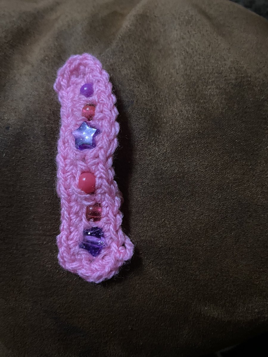 RebeccaExley3's tweet photo. Tonight I started experimenting with a crochet fidget with spin beads (need to use beads all the same size and adjust tension). I’ve also found a pattern for a mobius strip crochet I’ll be trying. If anyone in #educrochet #edutwitter has ideas or patterns do let me know https://t.co/Ao71VaeMyS
