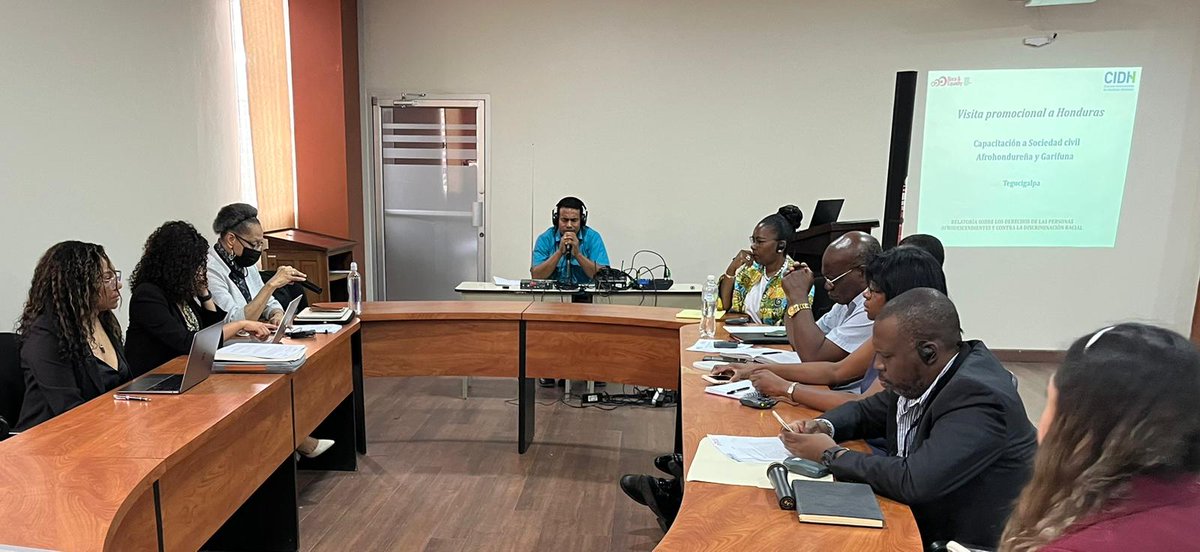 CIRDI_2024's tweet photo. En el último día de capacitaciones en #Honduras🇭🇳, la pdta de la @CIDH, Margarette May Macaulay, habló sobre la Convención Interamericana contra el Racismo, la Discriminación Racial y Formas Conexas de Intolerancia (#CIRDI) en la Universidad Pedagógica Nacional Francisco Morazán. https://t.co/JYf1E5fNTY
