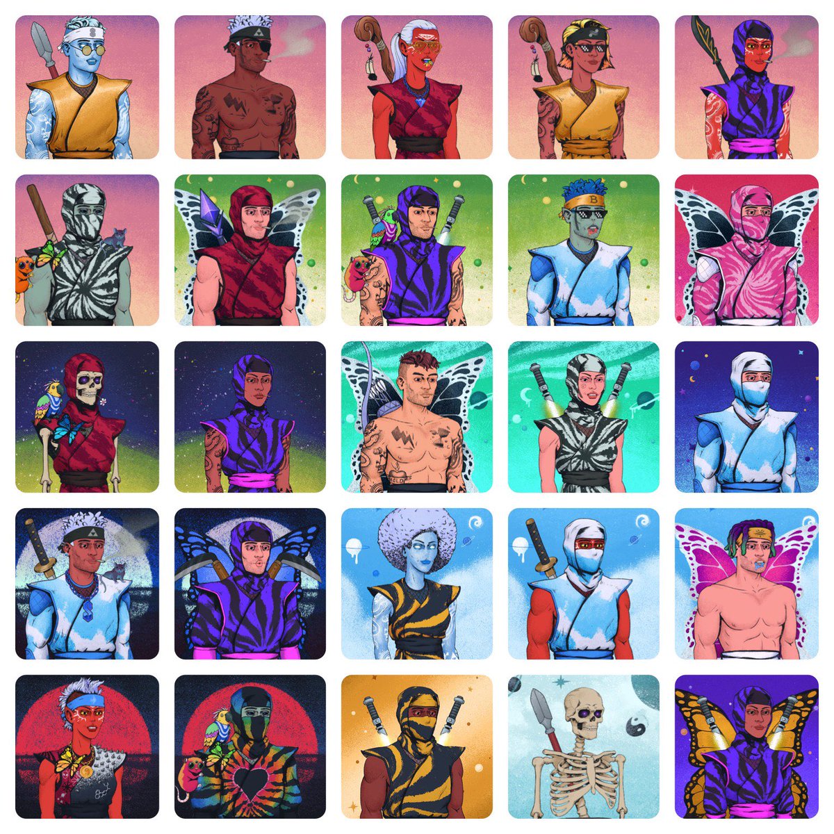 <a href="/TieDyeNinjas/">Tie Dye Ninjas</a> may not have any direction but I still have yet to see any better pfps out there. Everyone buying new projects that look busted with just as much direction as us; might as well receive a cool lookin nft if you gonna get rugged🤣
10 ninjas till .5 floor 👀 
Tdn>bayc