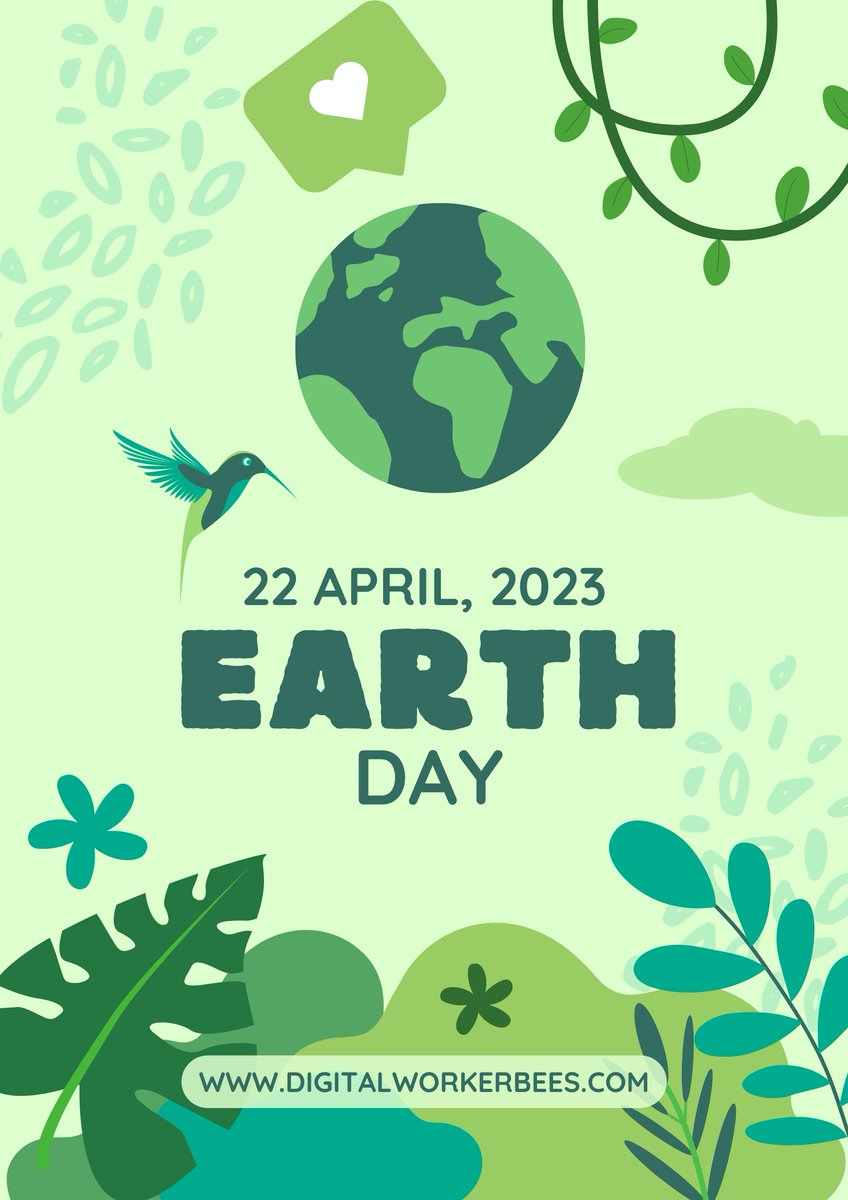 MicroWorkerBees's tweet photo. Earth Day is not just about planting trees and picking up litter. πππ
It's about acknowledging damage that has been done to our environment, and taking action to preserve it for future generations.
#earthday #earthdayeveryday #happyearthday #graphicdesign #digitalworkerbees https://t.co/hFoVprNulB