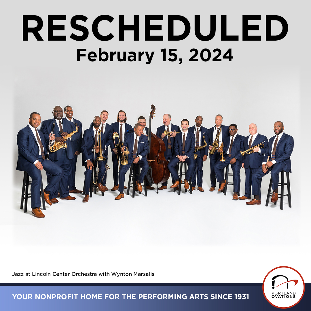 Due to illness, Jazz at Lincoln Center Orchestra with Wynton Marsalis scheduled for this Sunday, April 23, 2023 has been rescheduled to Thursday, February 15, 2024 at 7PM. All tickets have been automatically transferred to the new performance date.