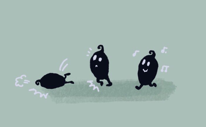 LilBlackBean's tweet photo. "hum dee dee dum~! uh-oof!" https://t.co/eMHlDQLW8Y