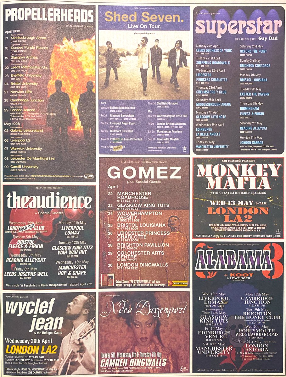Britpopmemories's tweet photo. Let's go gigging...

If you could've only chosen one of these gigs to attend 25 years ago which would you have gone to? https://t.co/GLcXRme1iH