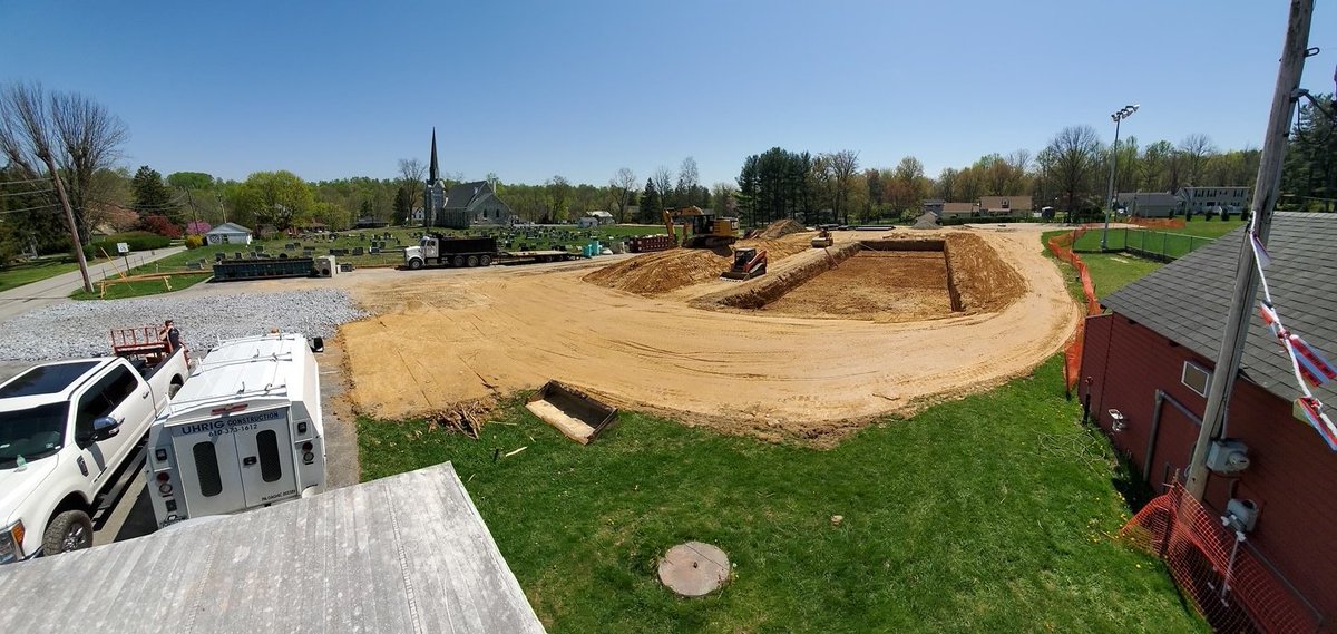 UhrigConstruct's tweet image. Construction is underway of the Stormkeeper SK75 basin supplied by Lane Enterprises Inc. at Wagenseller Park in Glenmoore. Happy to be working with Nolt's Excavating, LLC on this project.