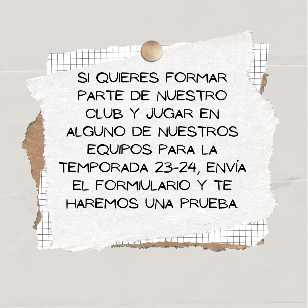 Si quieres formar parte de nuestro club la próxima temporada, rellena el formulario que encontrarás en nuestra página web clubvoleibolpozuelo.es/es
