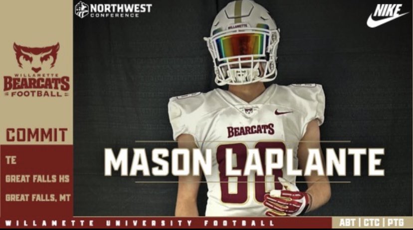 Mason LaPlante (@masonlaplante) on Twitter photo I am beyond excited to announce my commitment to Willamette University to further my academic and athletic journey! Thank you to everyone who helped me along the way!! Let’s Get To Work❕<a href="/WillametteFB/">Willamette Football</a> <a href="/Rude_WUBearcats/">Tim Rude</a> @IsaacKKParker <a href="/FallsBison/">Great Falls High Bison Football</a> @CoachPepion_GFH @DBO1822 I am beyond excited to announce my commitment to Willamette University to further my academic and athletic journey! Thank you to everyone who helped me along the way!! Let’s Get To Work❕<a href="/WillametteFB/">Willamette Football</a> <a href="/Rude_WUBearcats/">Tim Rude</a> @IsaacKKParker <a href="/FallsBison/">Great Falls High Bison Football</a> @CoachPepion_GFH @DBO1822