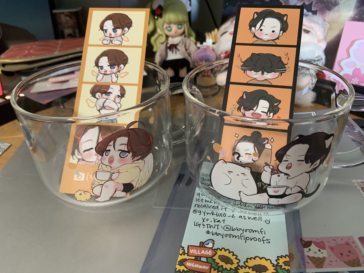 arimisan's tweet photo. Thanks @bbyoomfi for holding the GO for these adorable cereal cups by @gywk1010_2. Love them 💜! https://t.co/0GpZ3ROQSr