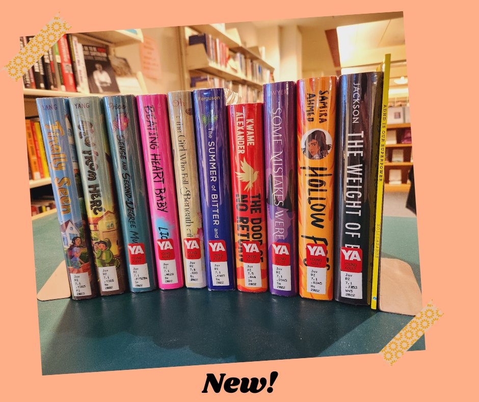KeeneMasonLib's tweet image. We've added a ton of YA books to our collection. Here are just a few of them! The New Books shelf is located just around the corner from the Circulation Desk.

#KSCMasonLibrary #KeeneMasonLib #KeeneStateCollege #YA #YoungAdultBooks