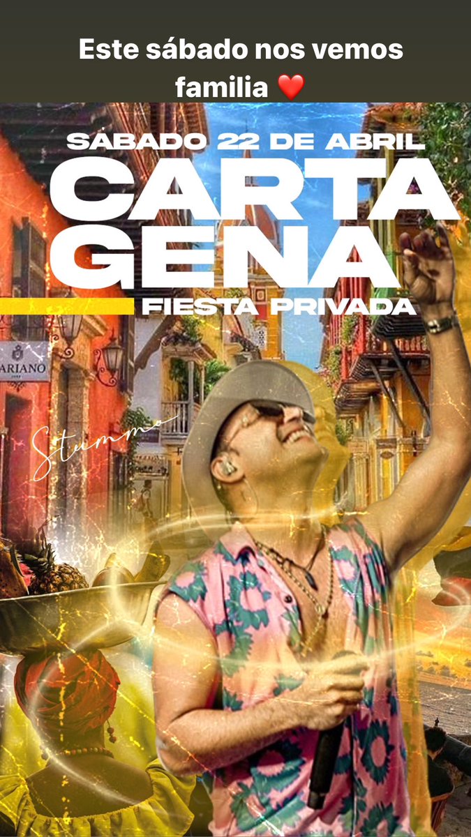 StummoOficial's tweet photo. Mañana nos vemos #cartagena https://t.co/9dIjyhSI1X