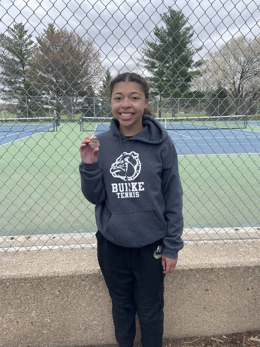 Varsity finishes 4th at the Fremont Invite. Team is showing so much growth each time we play. 
Mallory placed 3rd at #1 singles and taking home some hardware. #weslayallday