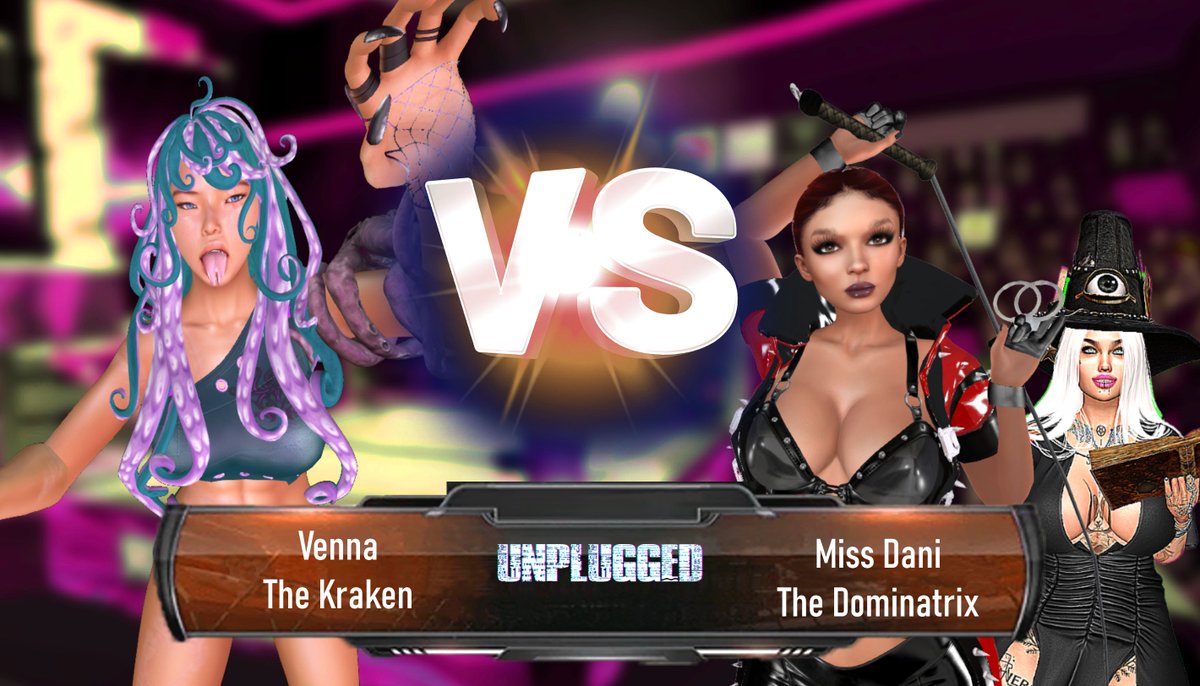 This IS happening.  Venna The Kraken Vs. Miss Dani The Dominatrix.  Tomorrow at Pink Moon Gardens maps.secondlife.com/secondlife/Pin…
1pm SLT FREE SHOW!  @PWrestling2019 @DJD9999 #Unplugged #PremierWrestling