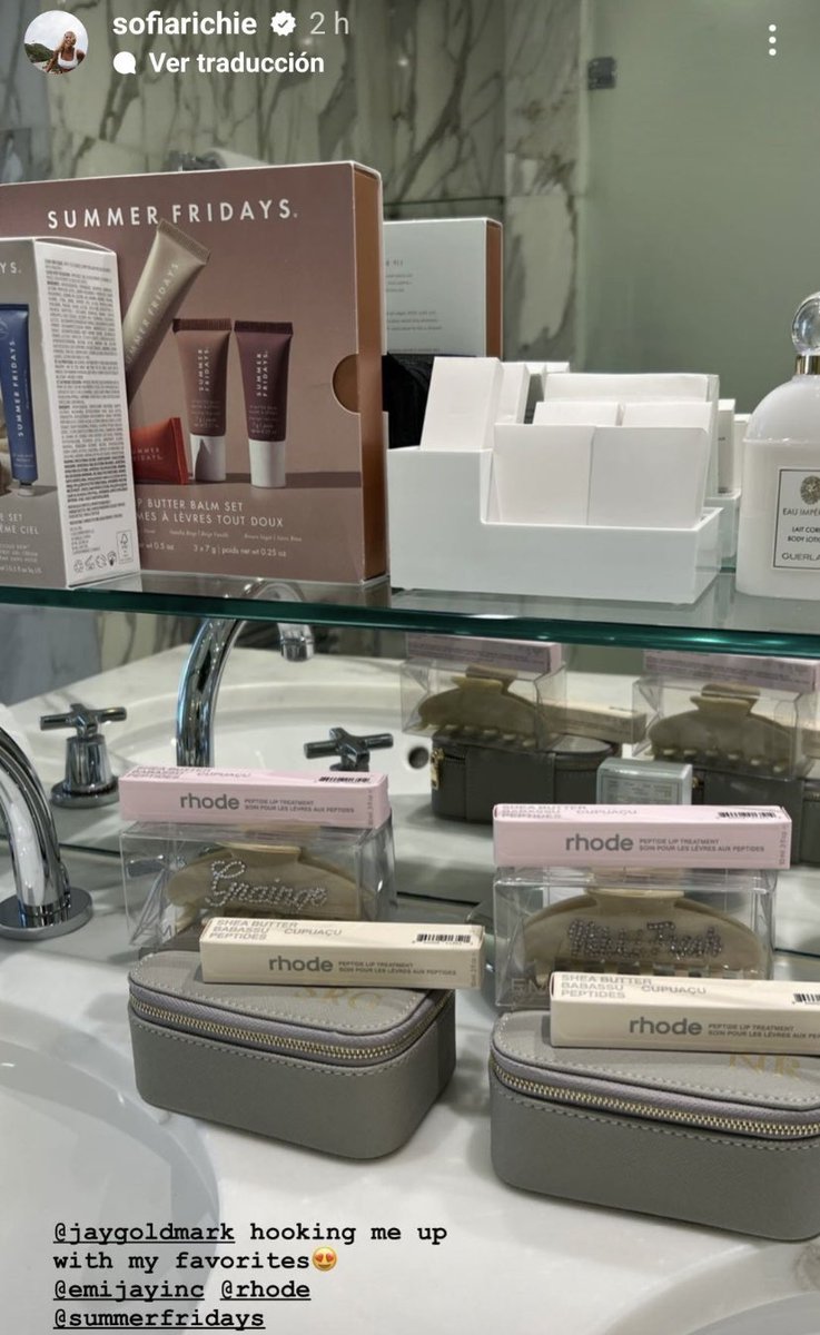 Sofia Richie having Rhode in her wedding bags ahhh she’s sooo real