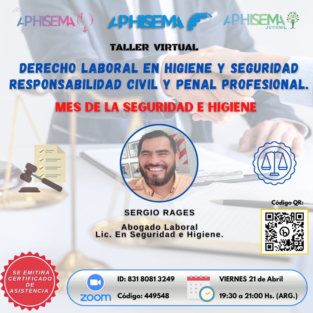 APHISEMAOK's tweet photo. Seguimos con el mes de la Salud y Seguridad, hoy los esperamos con el Lic Sergio Rages https://t.co/XT3jVcZVTE